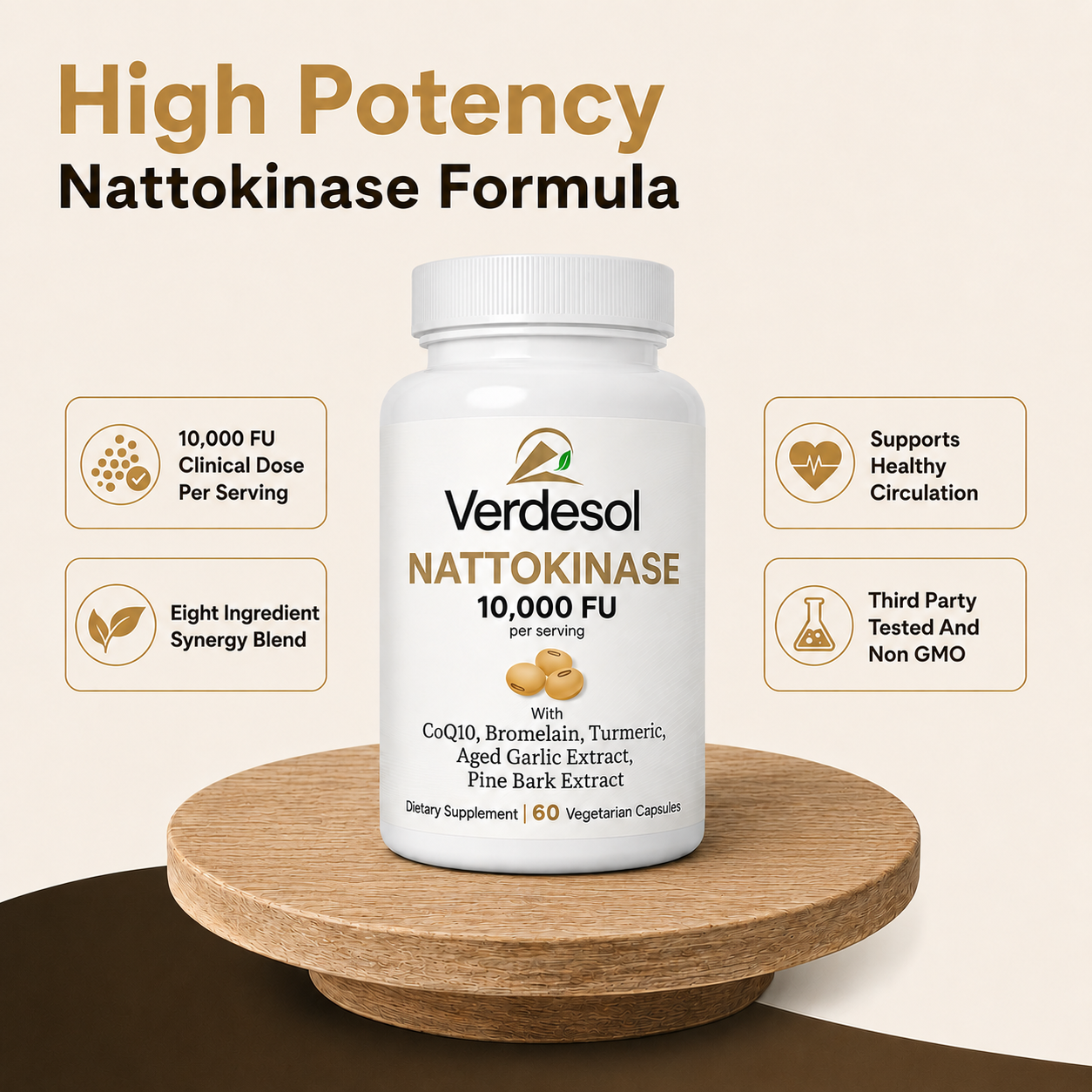 Verdesol Nattokinase 10,000 FU